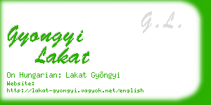 gyongyi lakat business card